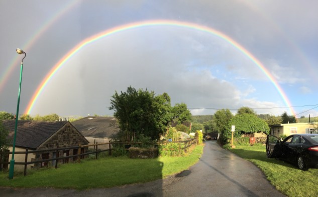 Rainbow in the late afternoon.